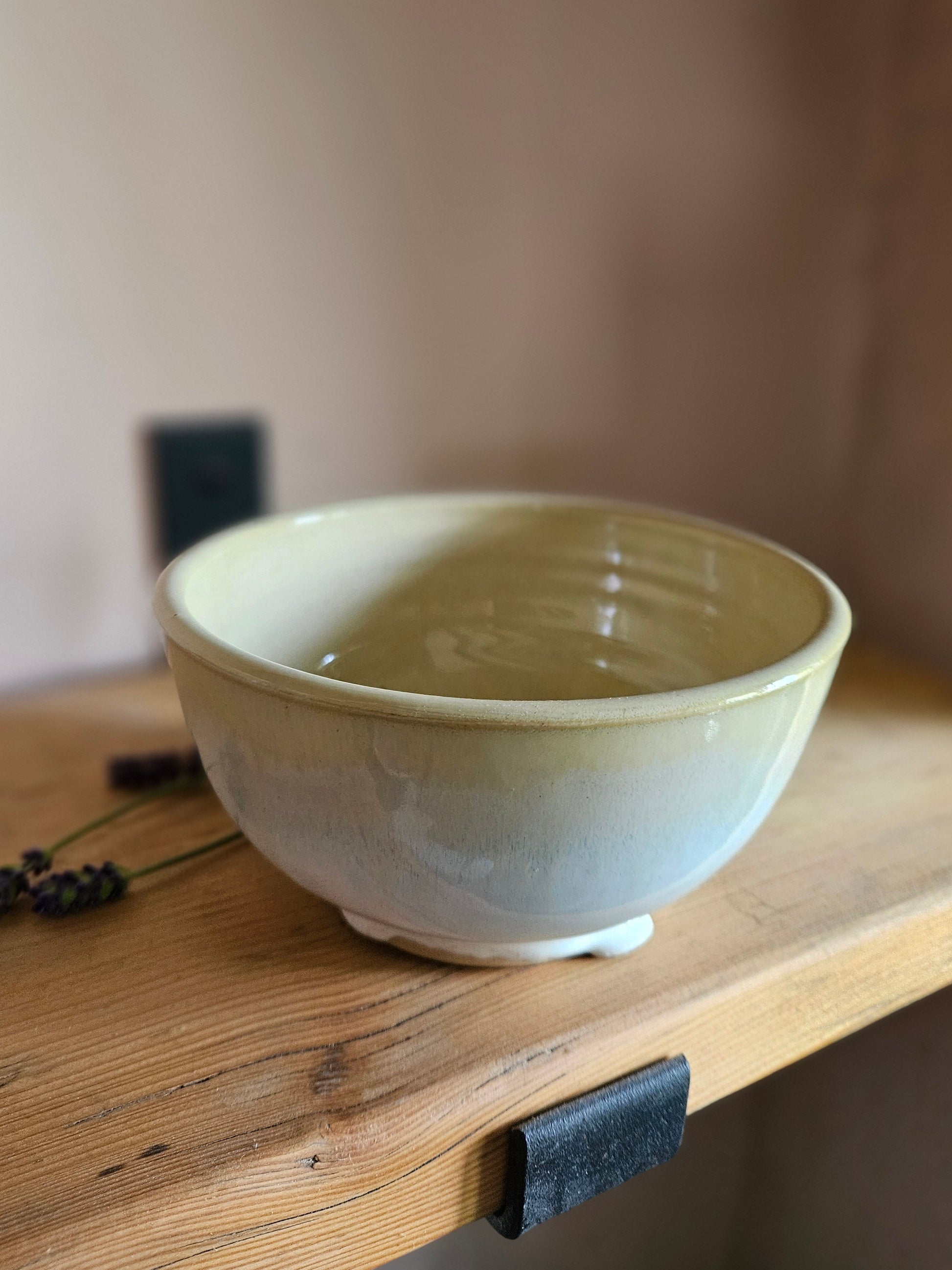 Yellow and White Bowl