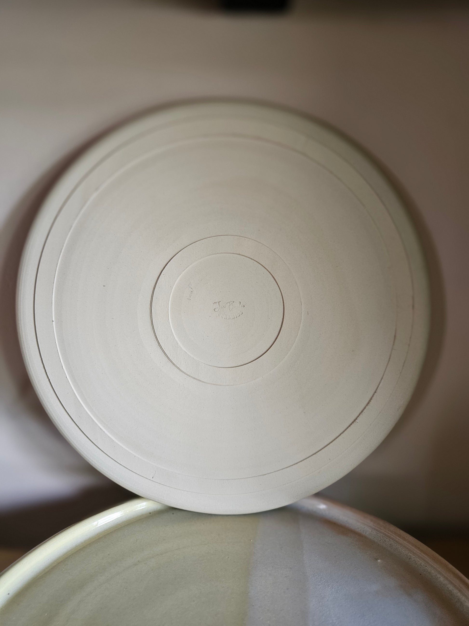 Blue and White Dinner Plate