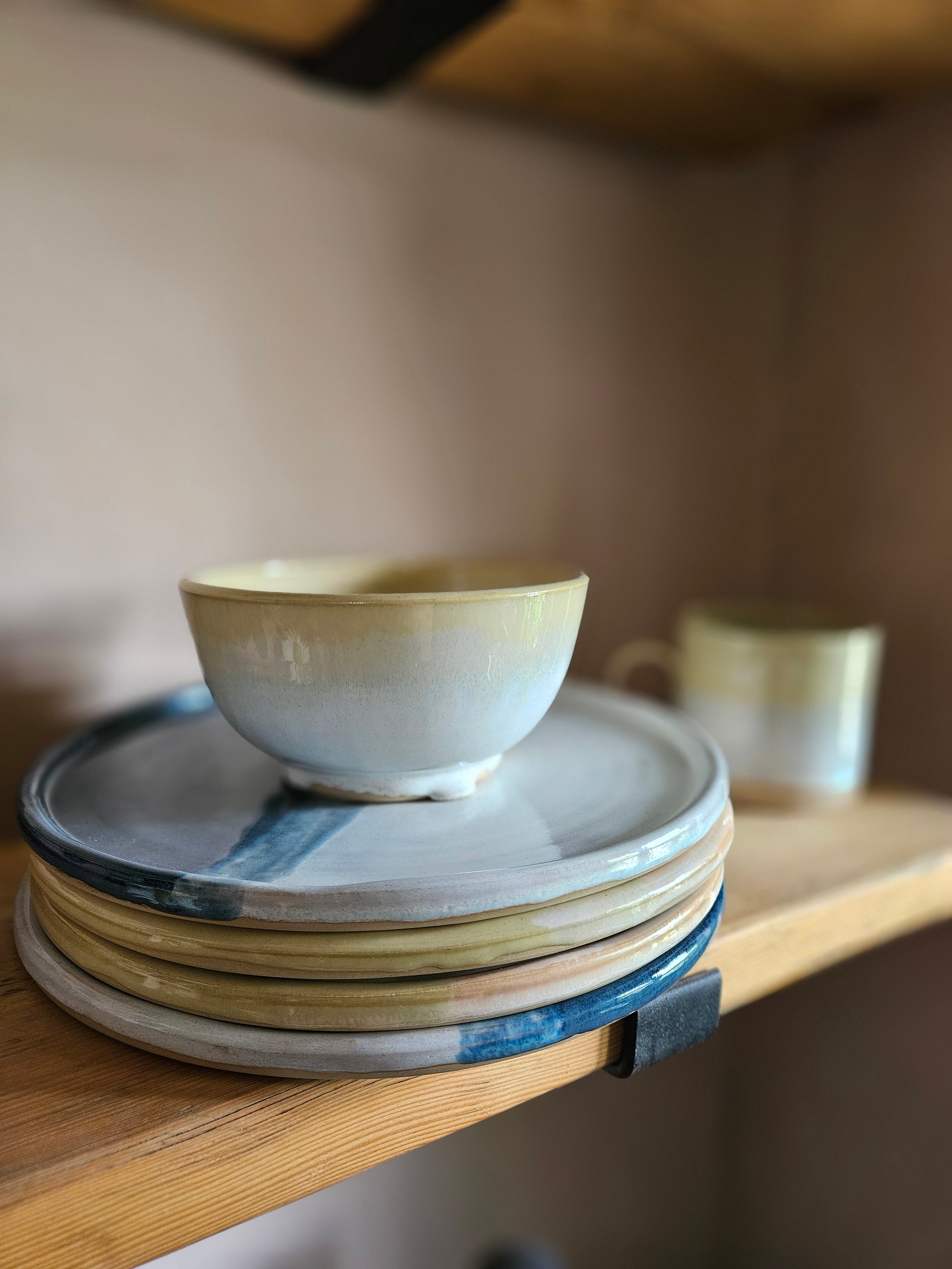 Yellow and White Bowl